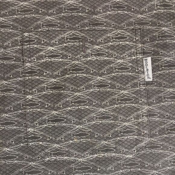 Woolrich Brown Vison Fish Fishing Rods Long Sleeve Button Down Shirt - Size XL - Picture 10 of 15